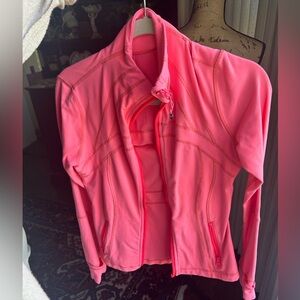 Pink Lulu Lemon zip up jacket